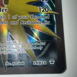 Zapdos 29/83 XY Generations Full Art Ultra Rare Pokemon Card TCG LP - Image 5
