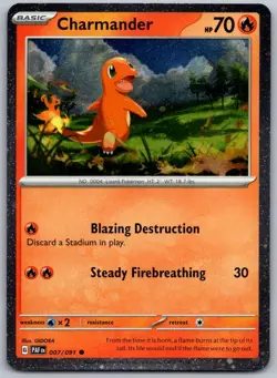 Charmander (Cosmos Holo) 007/091 Miscellaneous Cards & Products Pokemon NM - Image 1