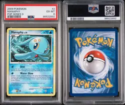PSA 6 Manaphy 2/17 Pop Series 9 Non-Holo 2009 Pokemon Card TCG Nintendo - Image 3