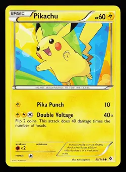 Pikachu 50/149 Common Boundaries Crossed Pokemon Card - Image 1