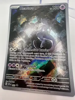 Mewtwo SV: 052 Scarlet & Violet Promo Pokemon TCG Card DAMAGED DMG - see pics - Image 4