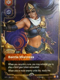 Riftbound League of Legends METAL Card – Sivir - Prize Wall Exclusive - Image 5