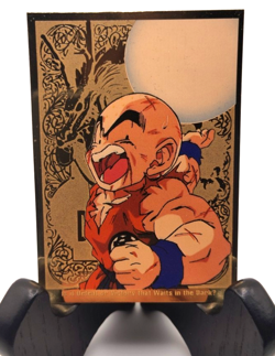 1998 DRAGON BALL Z Krillin FUNimation Gold Foil G-3 CARD - Image 1