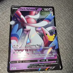 Dark Sylveon V SWSH134 Pokemon Celebrations Promo Holo Card 25th Anniversary NM - Image 4