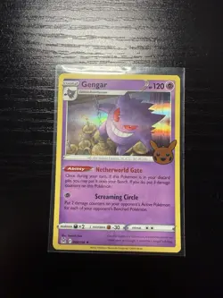 Pokemon TCG Gastly, Haunter, and Holo Gengar Halloween Stamp 3 Card Lot - Image 1