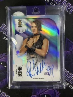 2020 Topps Chrome WWE Rhea Ripley 1st NXT Autograph Refractor #85/199 - Image 1