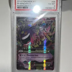 M Gengar EX 35/119 PSA 8 Phantom Forces Pokemon Card Game - Image 1