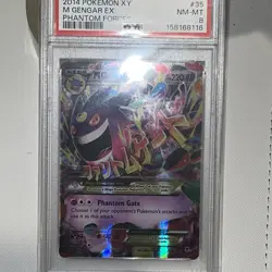 M Gengar EX 35/119 PSA 8 Phantom Forces Pokemon Card Game - Image 2