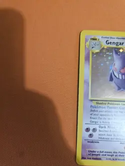 Pokemon TCG Gengar Fossil Holo Card 5/62 Unlimited Rare Vintage WOTC LP - Image 3