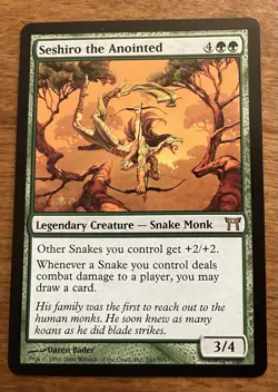 Magic The Gathering MTG SESHIRO THE ANOINTED Champions of Kamigawa NM - Image 1