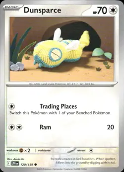 Dunsparce 120/159 Common Journey Together Pokemon Near Mint - Image 1