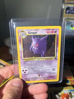 Pokemon TCG Gengar Fossil Holo Card 5/62 Unlimited Rare HP - Image 1