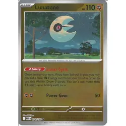 LUNASTONE - REVERSE HOLO - MEGA EVOLUTION - POKEMON CARD - 074/132 - Image 1