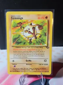 Ferosinge 55/64 Common non-holo French Mankey Jungle Set Pokemon Card - Image 1