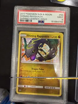 Pokemon TCG Shining Rayquaza 56/73 Shining Legends Holo PSA 9 2017 - Image 1