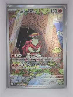 Pokemon TCG Turtonator 146/142 Sv07: Stellar Crown Holo Illustration Rare NM/M - Image 1