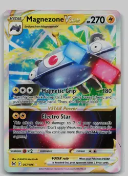 Magnezone VSTAR 057/196 Holo VSTAR Rare Lost Origin Pokemon Holo Near Mint - Image 1