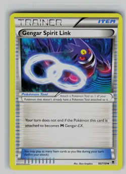 Gengar Spirit Link 95/119 Uncommon Phantom Forces Pokemon Lightly Played - Image 1