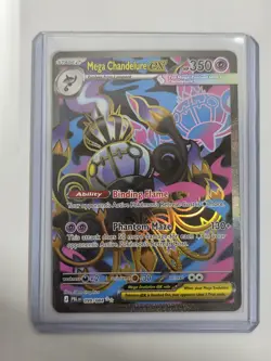 Mega Chandelure EX UR Full Art 099/084 Pitch Black 2026 Pokemon TCG English - Image 1