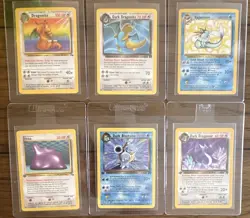 Pokemon Fossil Jungle Team Rocket Dragonite Vaporeon Ditto First Edition Dark - Image 1