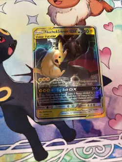 Pokemon TCG Pikachu & Zekrom GX Team Up Holo Card 33/181 NM Condition - Image 1