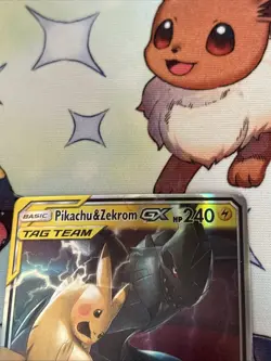 Pokemon TCG Pikachu & Zekrom GX Team Up Holo Card 33/181 NM Condition - Image 5