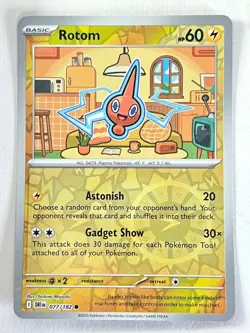 Rotom 077/182 Reverse Holo Destined Rivals Pokemon TCG - Pack Fresh Near Mint NM - Image 3