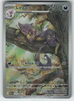 Pokemon Liepard Illustration Rare SV: White Flare 137/086 NM - Image 1