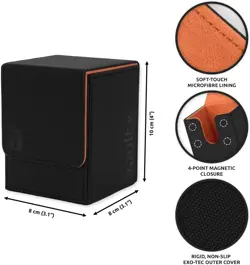 Robust Magnetic Trading Card Storage Box - Stackable, Water-Resistant, Exo-Tec - Image 4