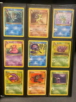 Complete Fossil Set Common and Uncommon Pokemon Cards Bundle Vintage 1999 WOTC - Image 2