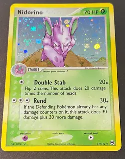 Nidorino - FireRed & LeafGreen - 41/112 - Reverse Holo - Pokemon - MP - Image 1