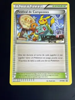 Pokemon 2016 Championships Festival SPANISH Promo XY176 LP - Image 1