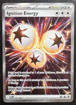 Ignition Energy 124/094 Ultra Rare Phantasmal Flames Pokemon TCG Playset NM - Image 1
