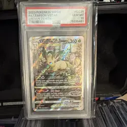 Pokemon TCG Leafeon VSTAR GG35/GG70 Crown Zenith Galarian Gallery PSA 10 - Image 1