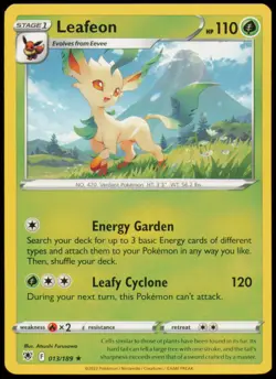 Leafeon 013/189 Rare Astral Radiance Pokemon Near Mint - Image 1