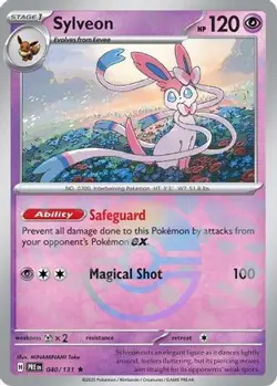 Sylveon (Poke Ball Pattern) 040/131 Holo Prismatic Evolutions Pokemon Holo NM - Image 1