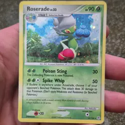 Pokemon TCG Roserade 13/130 Diamond and Pearl Holo Rare EN HP 90 Stage 1 - Image 1
