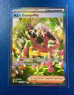 AZ's Tranquility 120/086 Pokemon Me04: Chaos Rising SIR Full Art Holo - MINT - Image 1