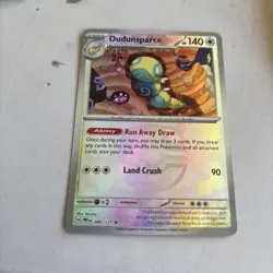 Pokemon Dudunsparce Master Ball Pattern Rare Prismatic Evolutions 080/131 - Image 1