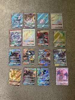 Pokemon TCG GX 16 Card Rare Lot Rainbow Rare, Full Art, Gold, JP/US, Promos - Image 1