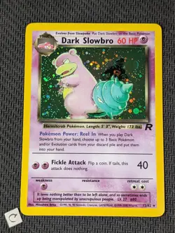 Dark Slowbro 12/82 - Team Rocket Unlimited Holo Rare Pokemon TCG NM - Image 1