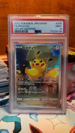 Pokemon Pikachu Full Art VSTAR Universe 205/172 PSA 9 - Image 3