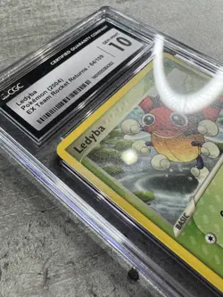 Pokemon Card Ledyba CGC 10 Gem Mint, EX Team Rocket Returns 64/109, 2004 (1A) - Image 5