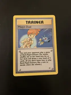 Pokemon TCG-POKEMON GYM HEROES 123/132 MISTY's Duel. Trainer Card. - Image 1