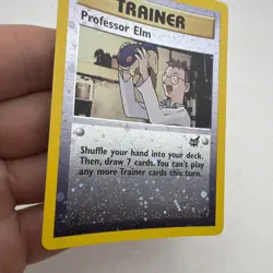 2002 Pokemon Professor Elm Best of Game Promo #3 Reverse Holo LP - Image 2