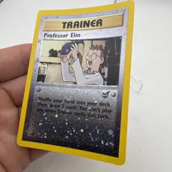 2002 Pokemon Professor Elm Best of Game Promo #3 Reverse Holo LP - Image 3