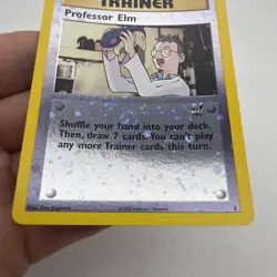 2002 Pokemon Professor Elm Best of Game Promo #3 Reverse Holo LP - Image 4