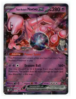 Pokemon Scarlet & Violet Black Star Promo - Team Rocket's Mewtwo ex SVP 205 - Image 1