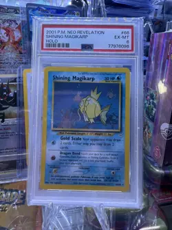 2001 Pokemon Neo Revelation Shining Magikarp Holo PSA 6 - Image 1