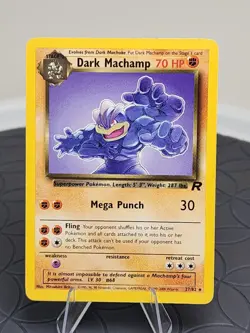 Dark Machamp Non-Holo Team Rocket Set 27/82 Trading Card Excellent Condition - Image 1